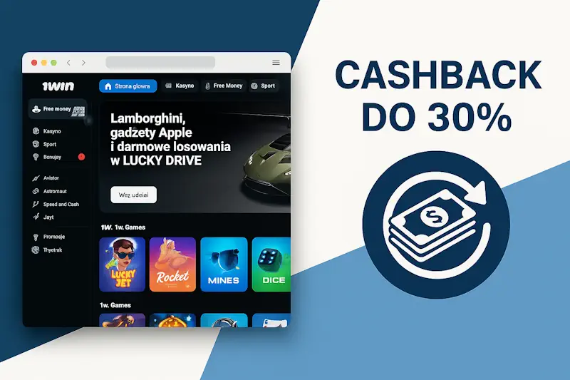 Cotygodniowy cashback do 30% w kasynie